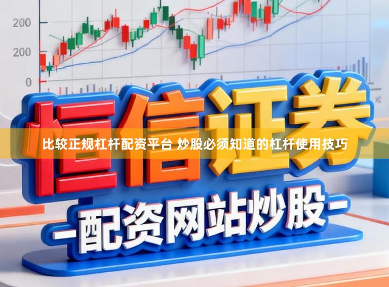 比较正规杠杆配资平台 炒股必须知道的杠杆使用技巧