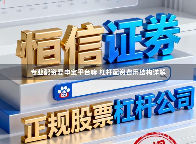 专业配资要申宝平台嘛 杠杆配资费用结构详解